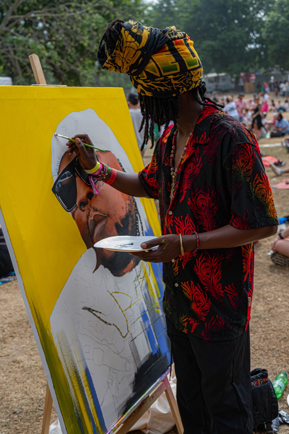 Artist on stage